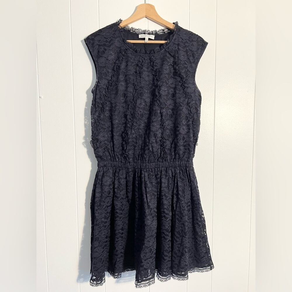 See by Chloe blue lace dress sleeveless mini